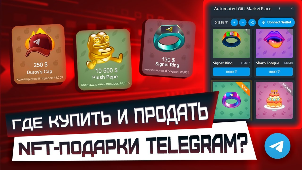 Cheap NFT gifts in Telegram: where to look and how to earn money